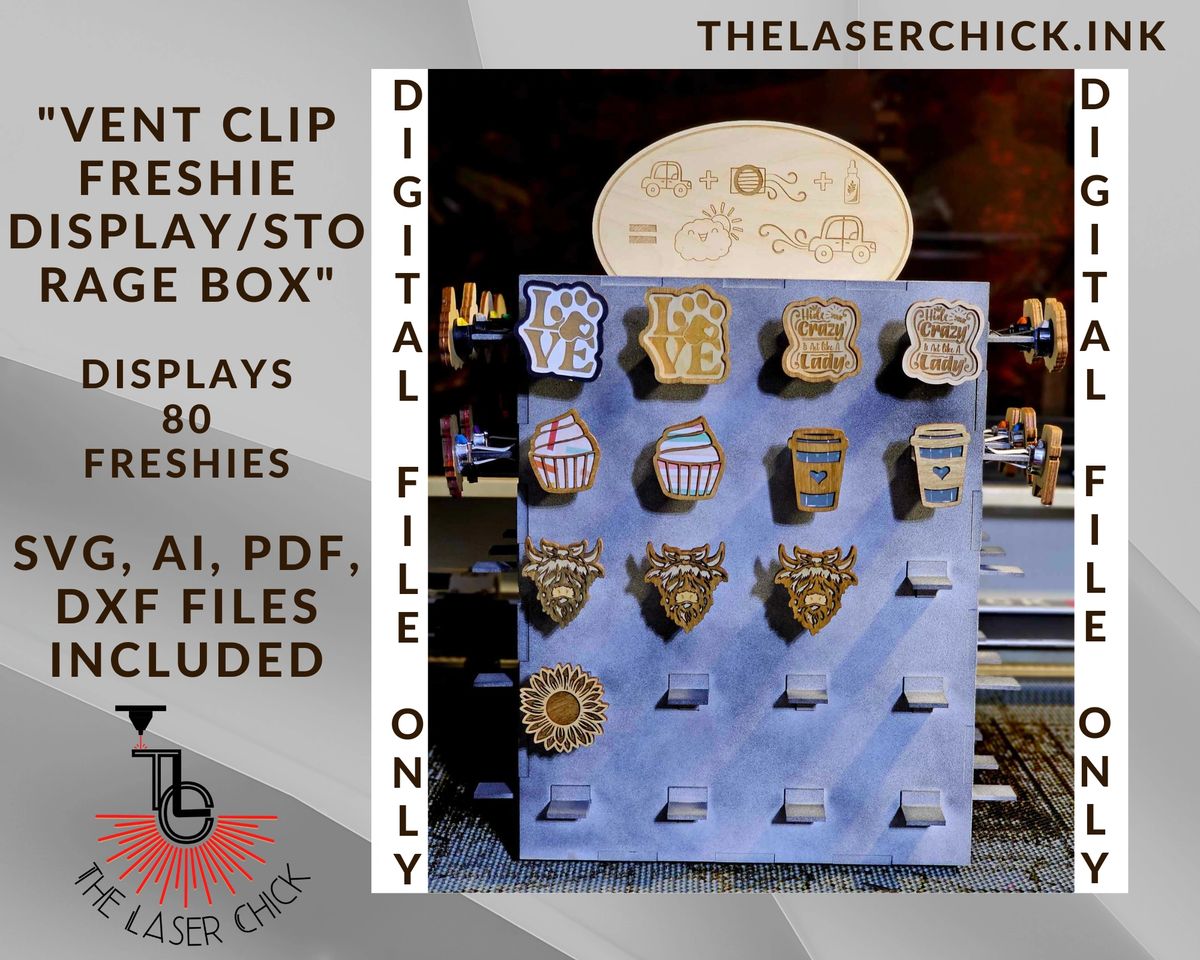 Vent Clip Freshie Display/Storage Box